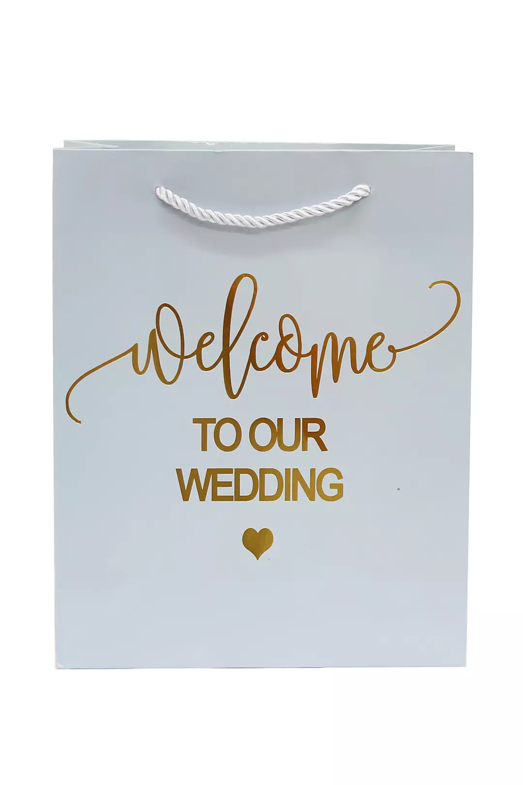 Welcome To Our Wedding Rope Handle Gift Bag Image